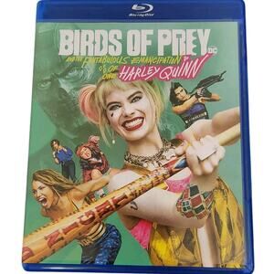 DC COMICS BIRDS OF PREY HARLEY QUINN MOVIE BLU-RAY DVD JOKER EUC CIB